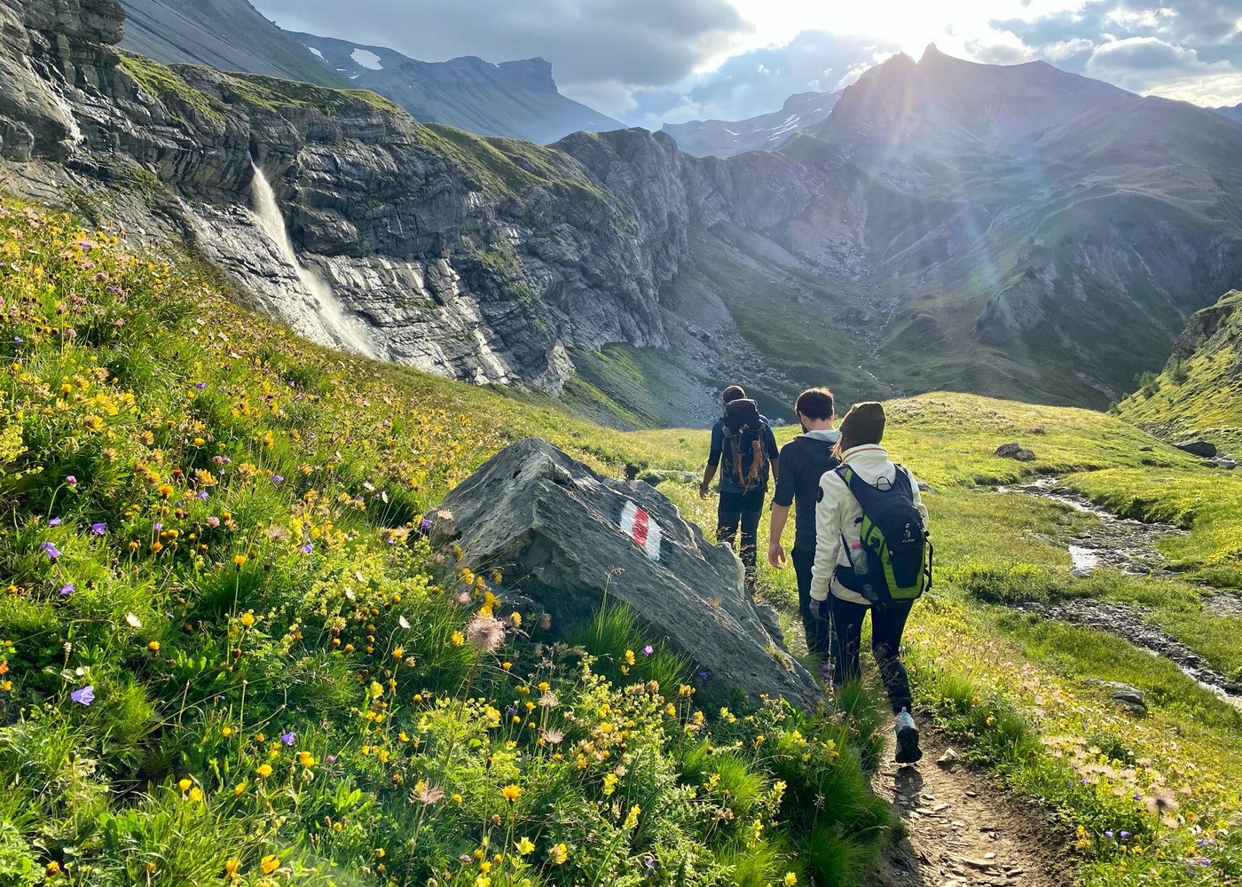 Randonnée dans les montagnes du Valais